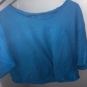 Blue Champion crop top